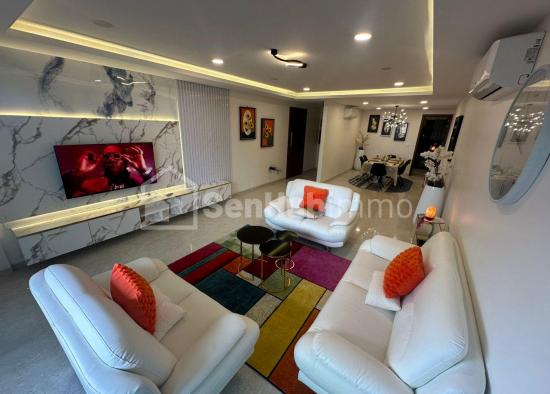 APPARTEMENT MEUBLÉ F4 GRAND STANDING VUE SUR MER À LOUER  AU VIRAGE, À LA RÉSIDENCE AQUANIQUE